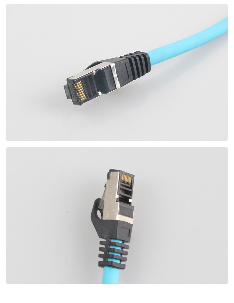 สายแลน Profinet/EtherCat/EthernetIP เข้าหัวสำเร็จรูป ป้องกันสัญญาณรบกวน สำหรับงานวิศวกรรม 8-20 m