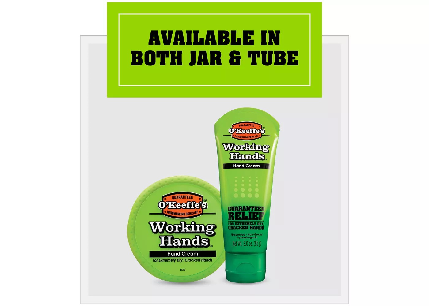 ครีมบำรุงผิวสำหรับมือ เล็บ และนิ้วชนิดเข้มข้น O'KEEFFE'S For WORKING HANDS Hand Cream