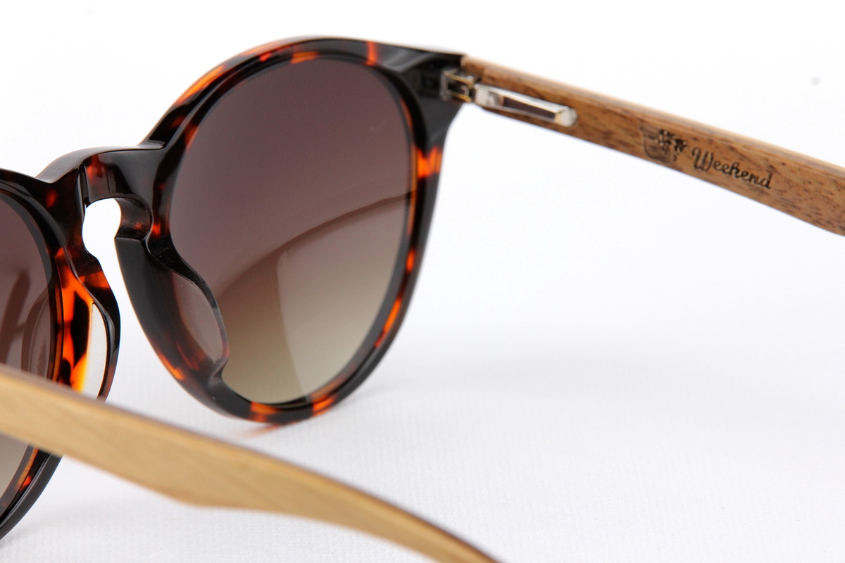 แว่นกันแดดขาไม้ Weekend Duet Collection Seoul Havana (Light)
