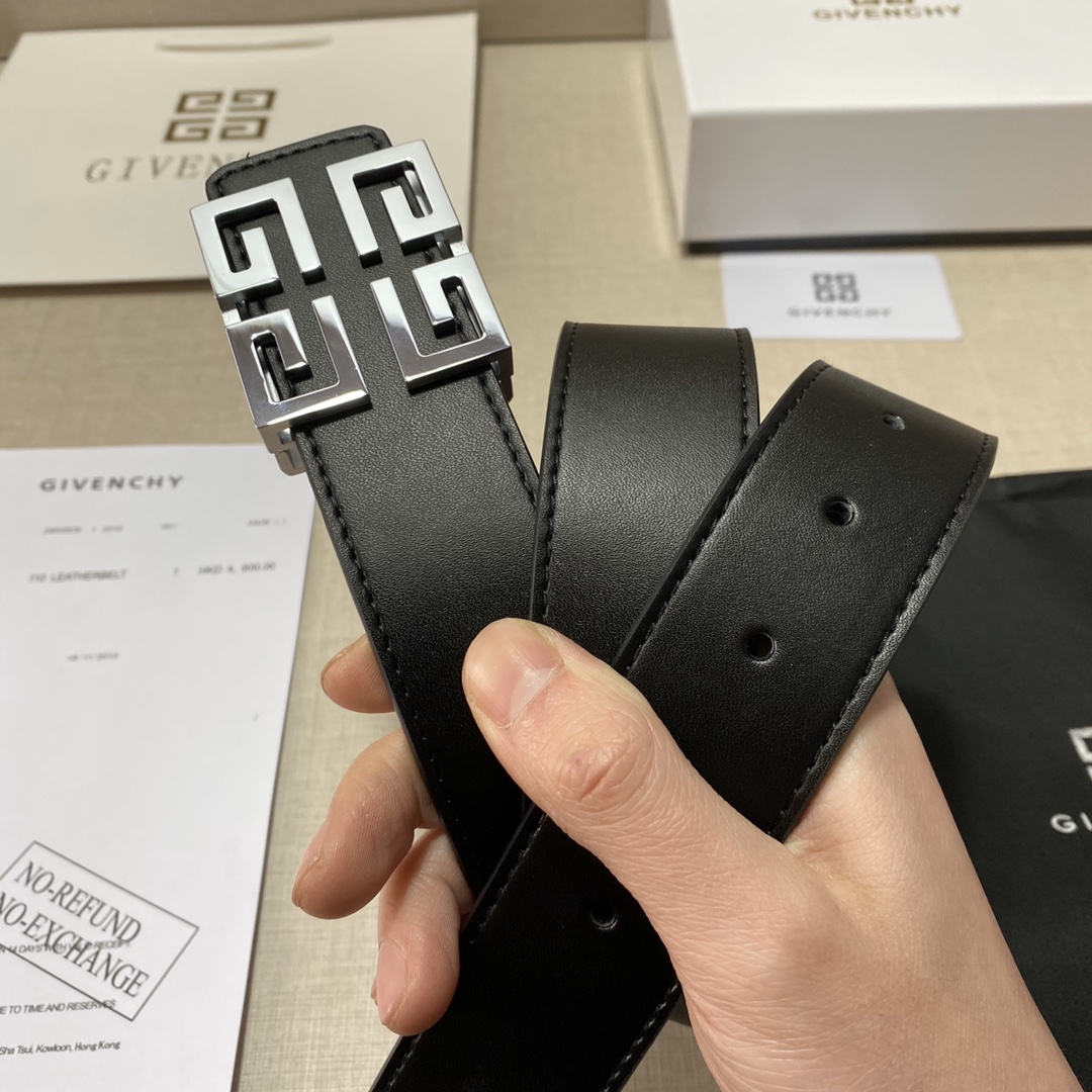 เข็มขัด given หัวเงิน ดำ ทอง