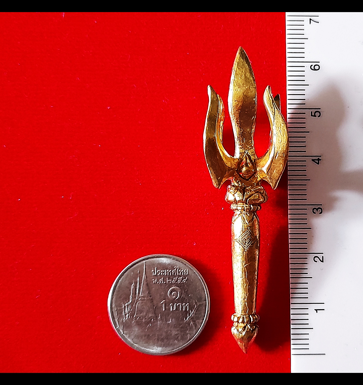 วชิราวุธ(สุดยอดอาวุธของพระอินทร์) (ขนาดใหญ่ 6.2ซม) เนื้อโลหะมหาชนวน ปี2564 #รับประกันแท้ - อฐิษฐานจิตเสกเดี่ยวโดย ครูบาฤษดา วัดสันพระเจ้าแดง(วันป่ายาง) จ.ลำพูน