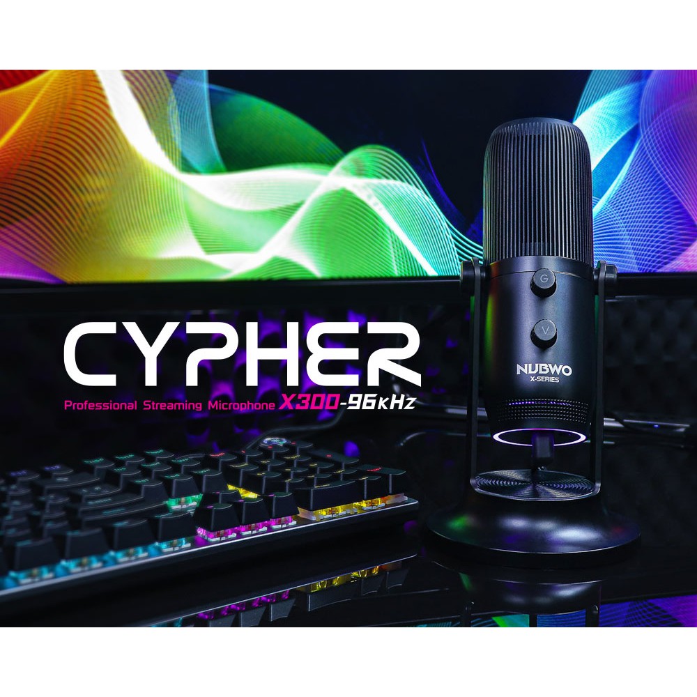 พร้อมส่ง Microphone Streaming NUBWO Cypher X300 96Khz (ไมโครโฟนคอนเดนเซอร์) รับประกัน2ปี #ไมค์สตรีม