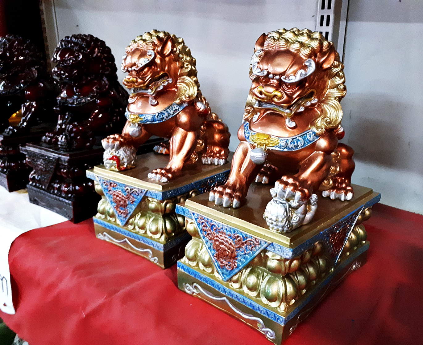 รูปหล่อ รูปปั้น สิงห์โตจีน เนื้อเรซิ่น (น้ำหนักเบา) (ขายปลีก ขายส่ง)