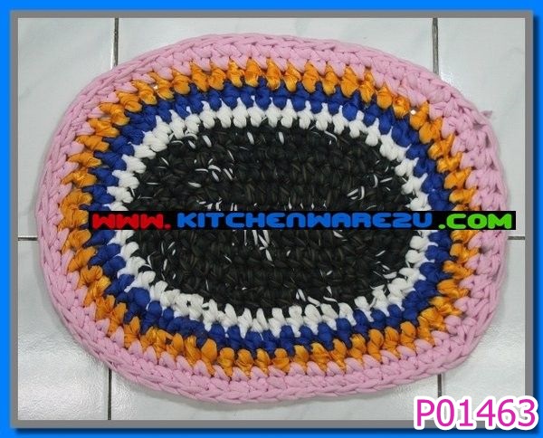 P01463 พรมเช็ดเท้า ไข่ ราคาส่งต่อ 10 ผืน: ผืนละ 18 บาท
