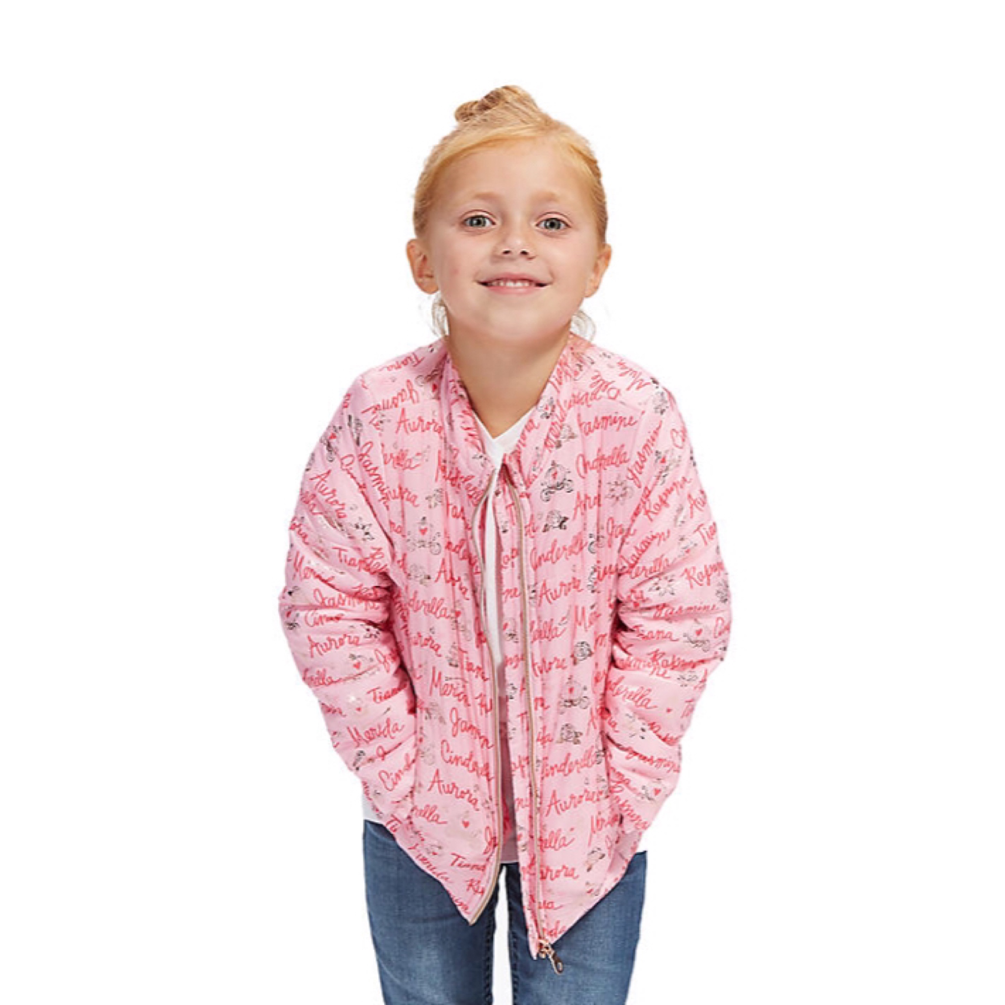 เสื้อแจ็คเก็ตกันหนาวแบบบุนวมสำหรับเด็ก Disney Princess Puffer Jacket for Kids