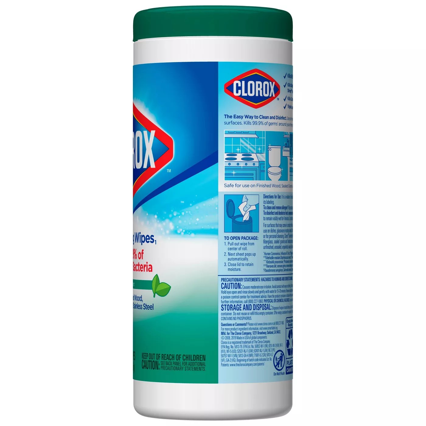 กระดาษเปียกทำความสะอาดพร้อมกำจัดเชื้อโรค CLOROX Disinfecting Wipes Fresh Scent (35 Wet Wipes)