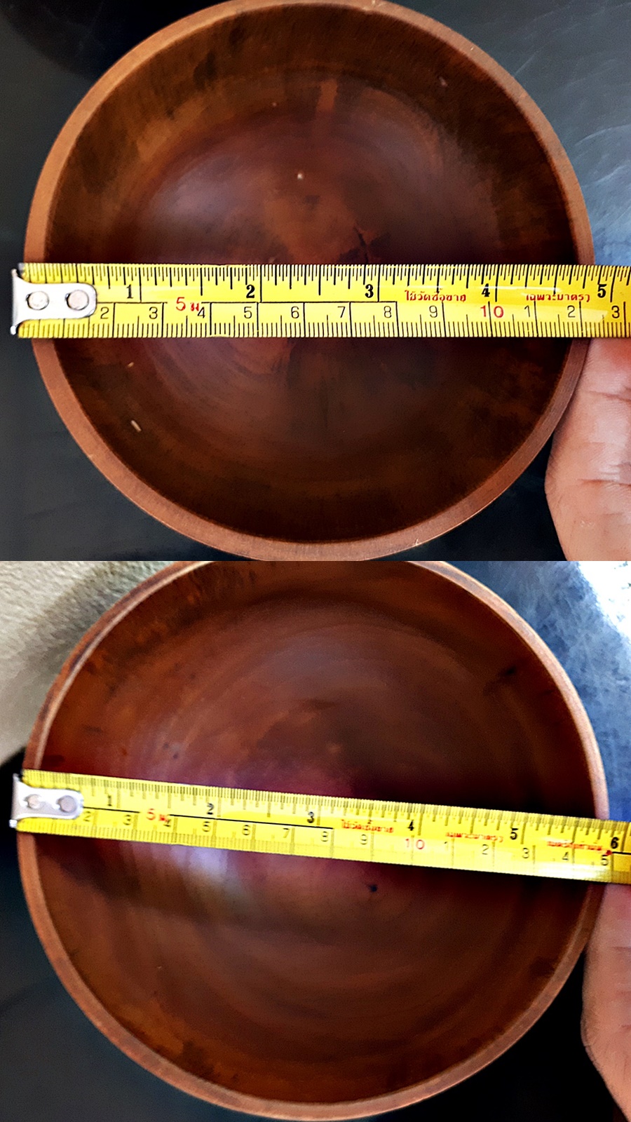 ถ้วย ชาม ไม้ สีน้ำตามเข้ม (ราคาขาย ปลีก ส่ง)