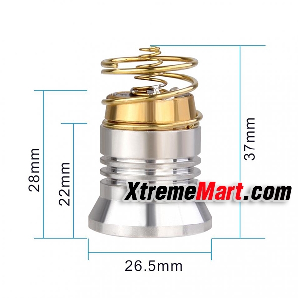ชุดหลอดไฟฉาย TrustFire CREE XP-L V6 แรงดัน 3 - 8.4V 1000 ลูเมนส์ 3 โหมด