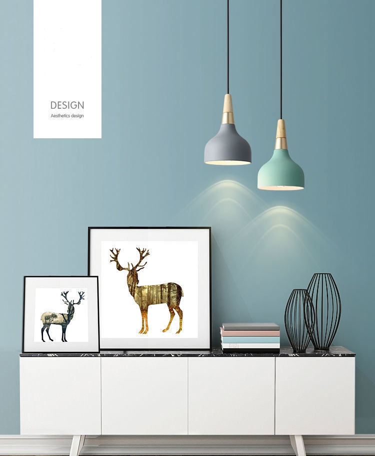 โคมไฟแขวนเพดานหัวจุกไม้ตัดลายสีโรสโกลสไตล์นอร์ดิก [DD-005]