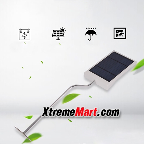 ชุดโคมไฟถนนโซล่าเซลล์ ระบบ Sensor ปิด-เปิดอัตโนมัติ 24 LED แสงสีขาว for Street Light and Outdoor