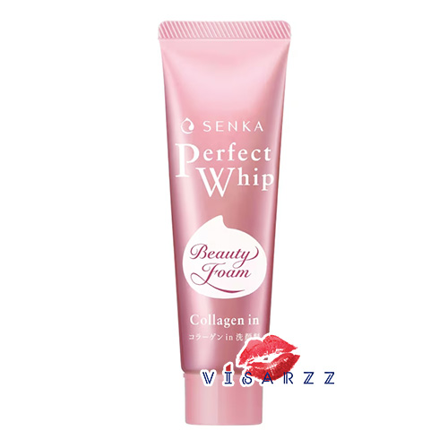 Exp.01/26 (50g Collagen In) Shiseido Senka Perfect Whip Collagen In โฟมเนื้อนุ่มแบบวิปครีม ผสมคอลลาเจน เพื่อผิวสะอาดพร้อมความรู้สึกกระชับ เนียนนุ่มมากขึ้น