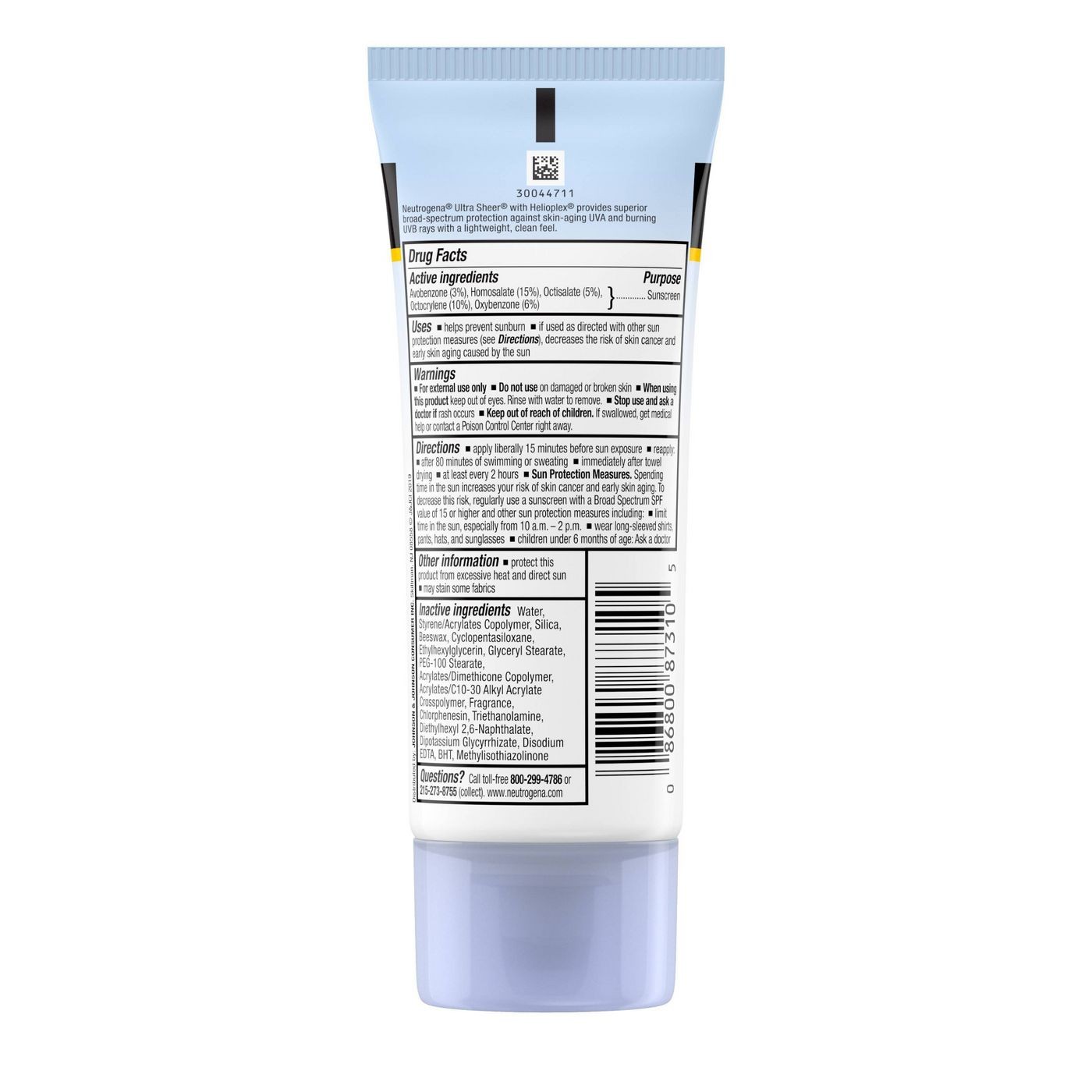 โลชั่นกันแดดสำหรับผิวหน้าและผิวกาย Neutrogena Ultra Sheer Dry-Touch Sunscreen SPF 100+