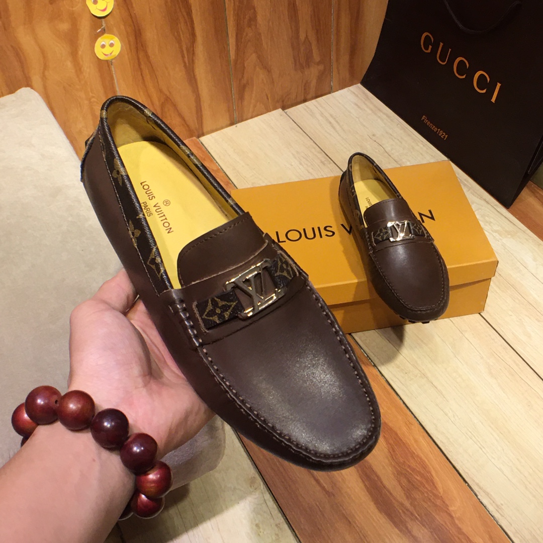 รองเท้า l loafer สีน้ำตาล size 38-47