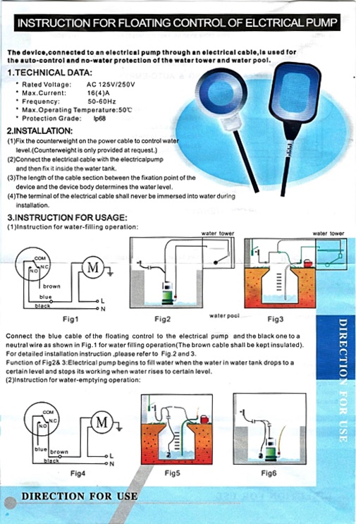 ลูกลอยมาตรฐาน ใช้งานน้ำดี