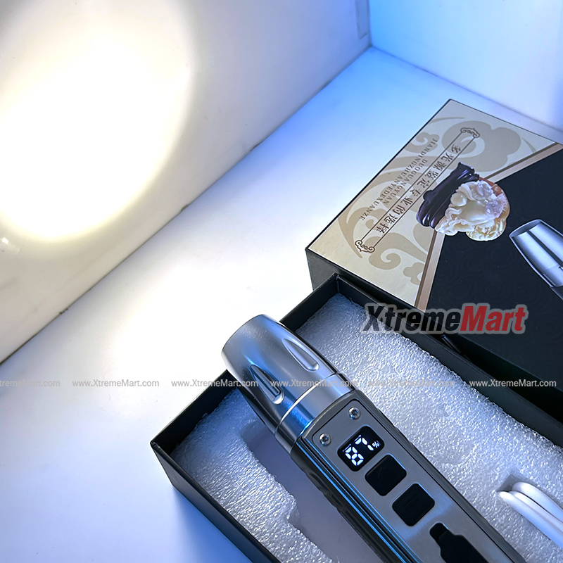 ไฟฉายส่องอัญมณี Ultrafire-S87 UV/Yellow Light Gem Jewelry Torch Jade Appraisal Flashlight (Silver)