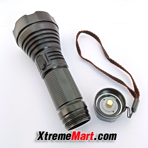 ชุดเซตไฟฉาย Small Sun ZY-752 Cree XML-2 1000LM แสงขาว 4 โหมด พร้อมแบต 26650 Flashlight (สีดำ)