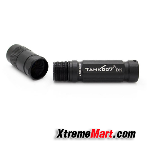 ไฟฉาย TANK007 E09 สีดำ Cree XP-E R3 120-Lumen 3-Mode Memory EDC LED Flashlight สีดำ