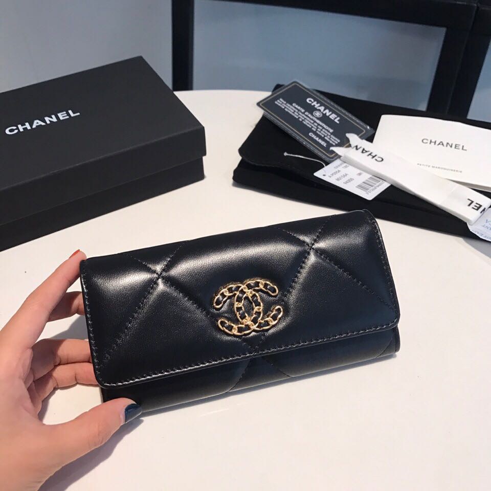 กระเป๋าสตางค์ cn wallet ใบยาว หนังแกะ มีหลายสี