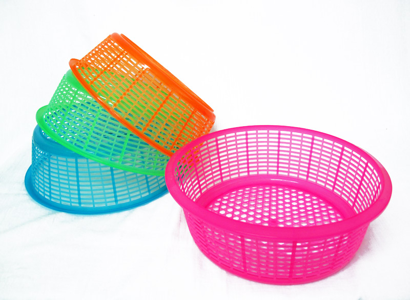 P07528 ตะกร้าขนมจีนใหญ่ (26.5*26.5*9 cm) No.032 สส (ราคาส่งต่อ 24 โหล:288 ใบ 95 บต่อโหล)