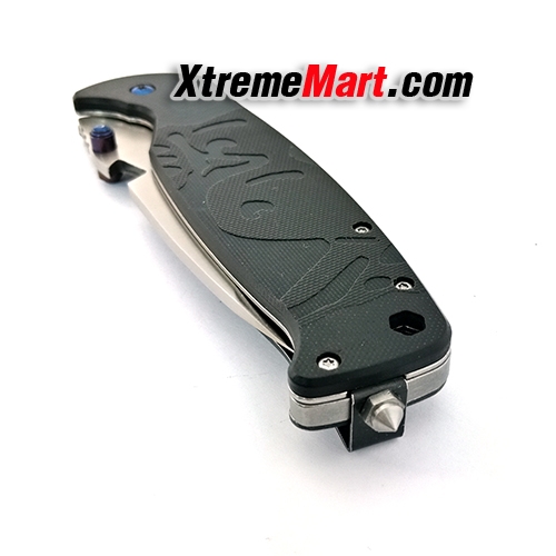 มีดพับ NAVY รุ่น K814 Stainless Steel Folding Knife-Frame Lock ด้ามจับ 2 สไตล์ G10&Stonewash (สีดำ)