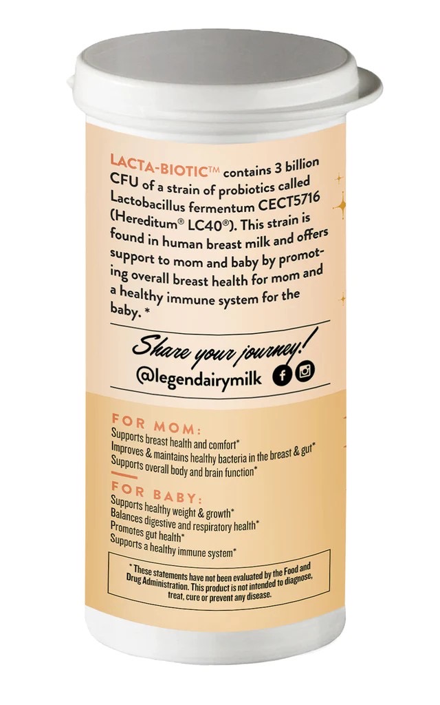 โพรไบโอติกสำหรับคุณแม่ให้นมบุตร Legendairy Milk Lacta-Biotic