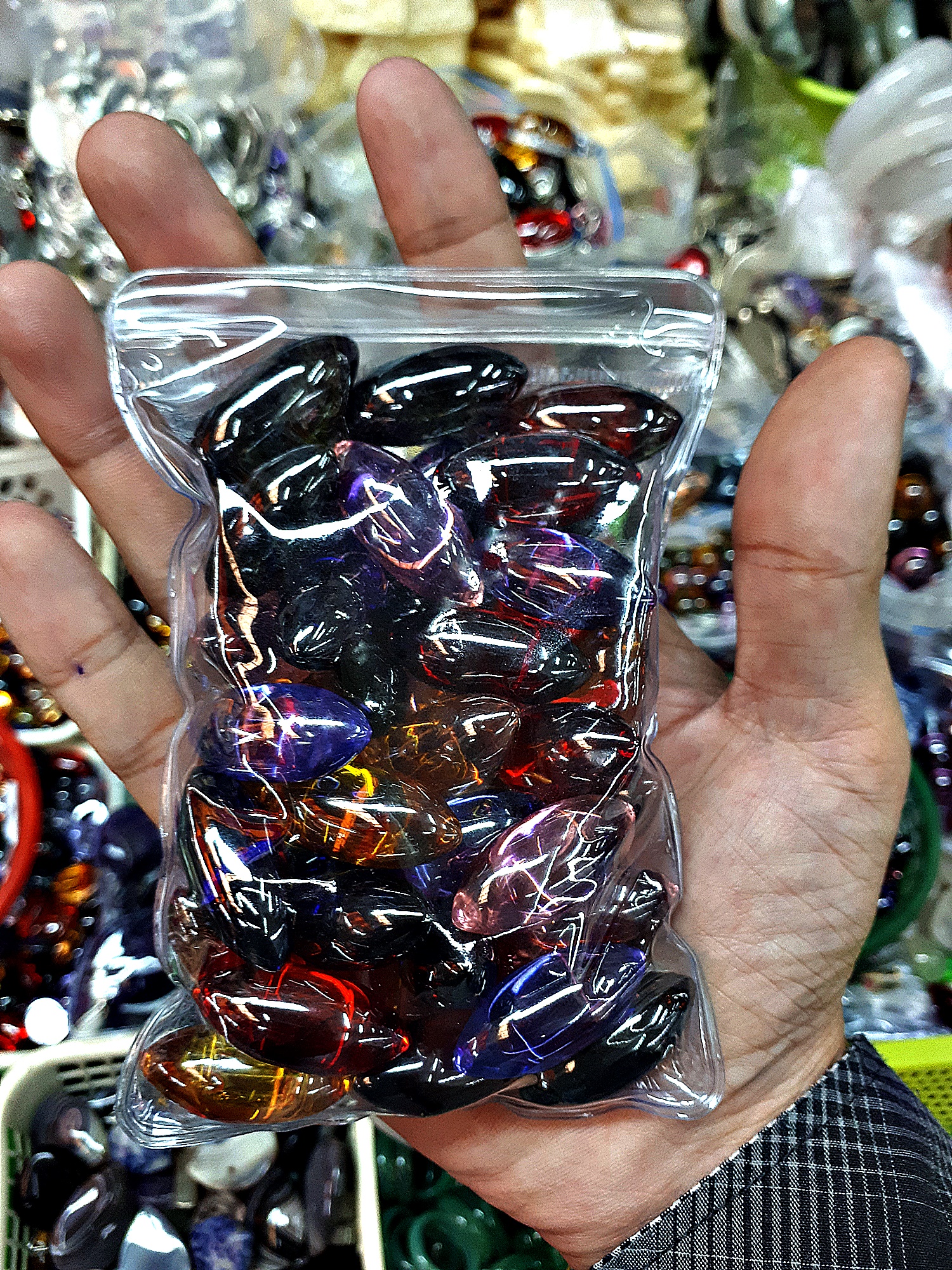 เม็ดลูกแก้ว พญานาค ทรงรี ขนาด ยาว 13 มิล หนา 30มิล