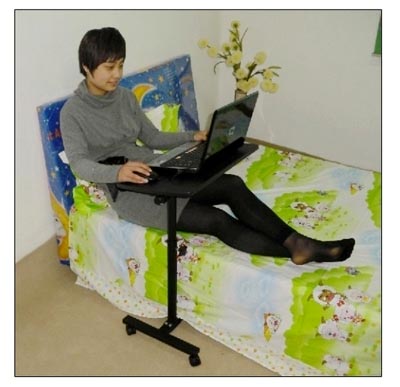 โต๊ะวาง Notebook แบบมีล้อเลื่อน