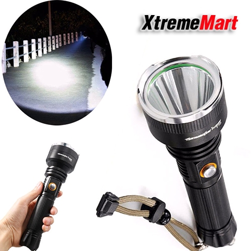 ไฟฉาย Sky-Wolf Waterproof 8000LM XML T6 LED 3 Modes Flashlight Rechargeable 18650 Torch Lamp