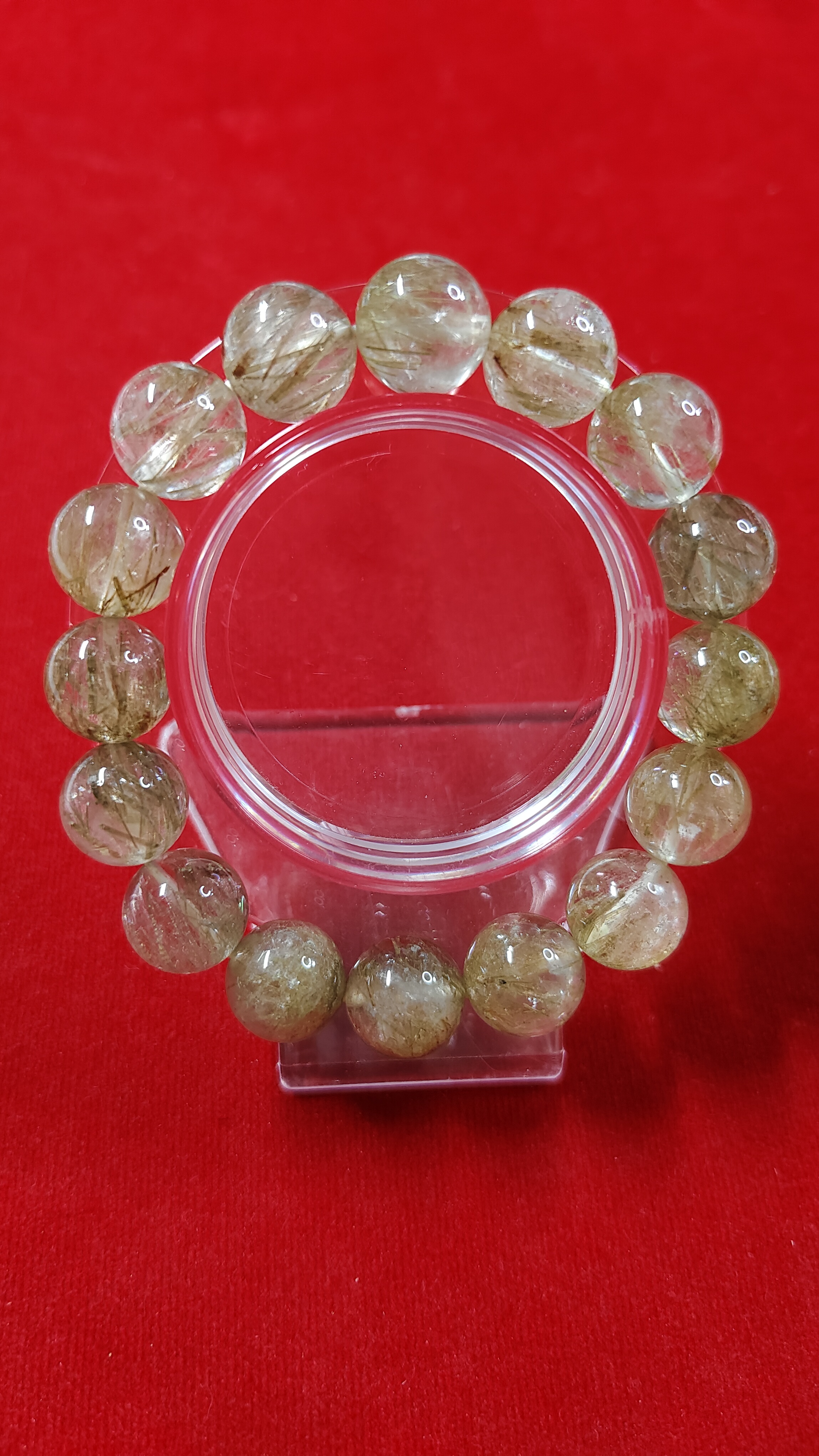 #ข้อมือหินไหมเขียวรหัสbh-0045