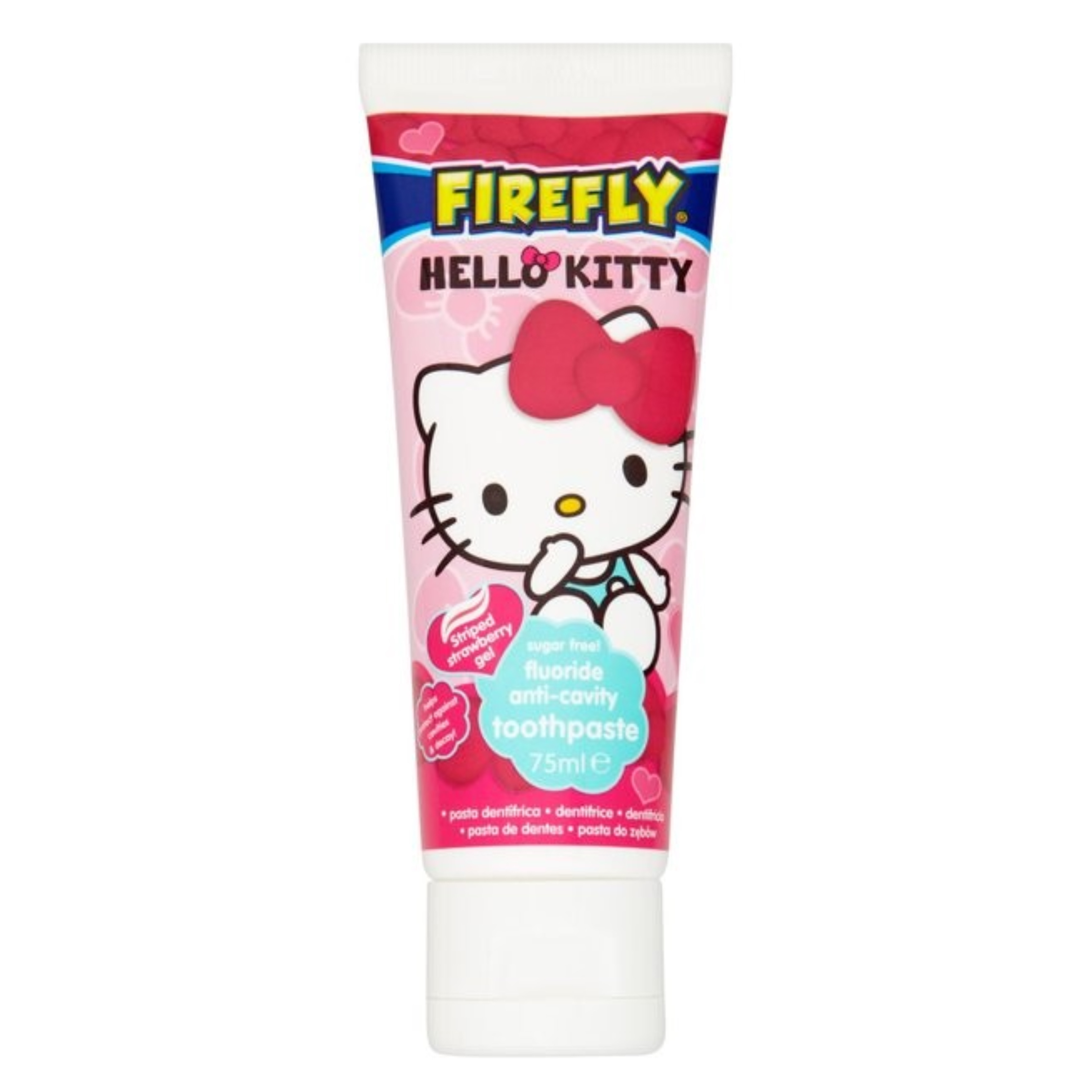 ยาสีฟันผสมฟลูออไรด์สำหรับเด็ก FireFly Hello Kitty Fluoride Anti-Cavity Toothpaste
