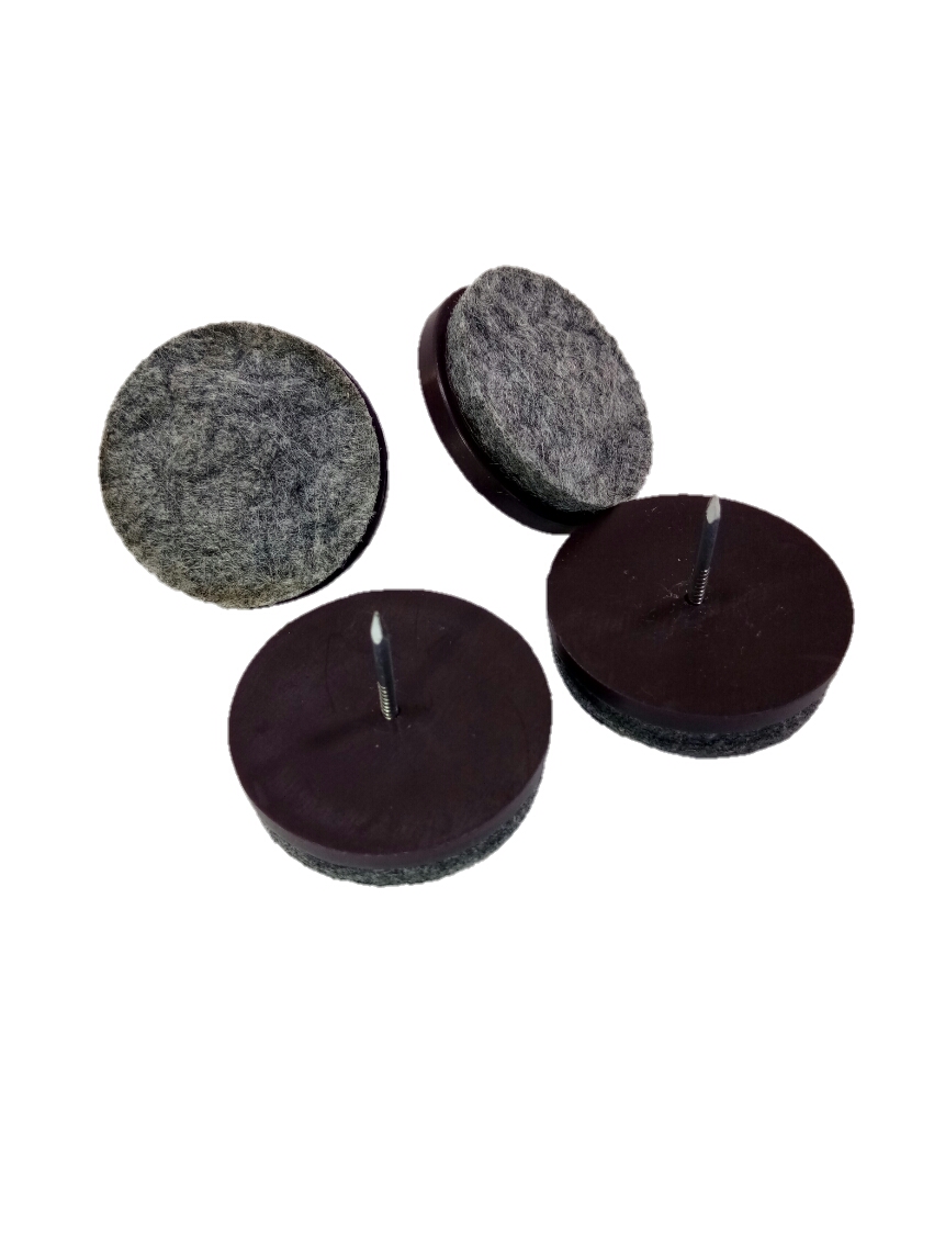 แผ่นรองใต้ขาโต๊ะเก้าอี้แบบหมุดตอก