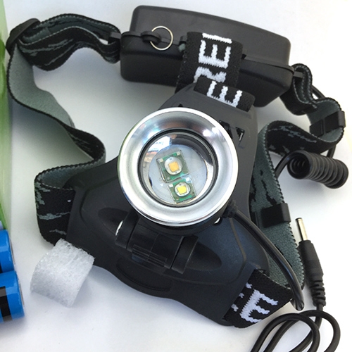 ชุดเซตไฟฉายคาดหัวซูม แสงขาว+แสงเหลือง Shule รุ่น SL-621 16000W CREE Q5 1000LM Headlamp Headlight 18650 x 2 (2หลอด)