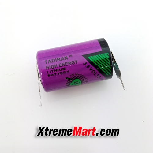 แบตเตอรี่ Tadiran 1/2AA (มีขา) 3.6V TL-5902 Lithium Battery ก้อนละ