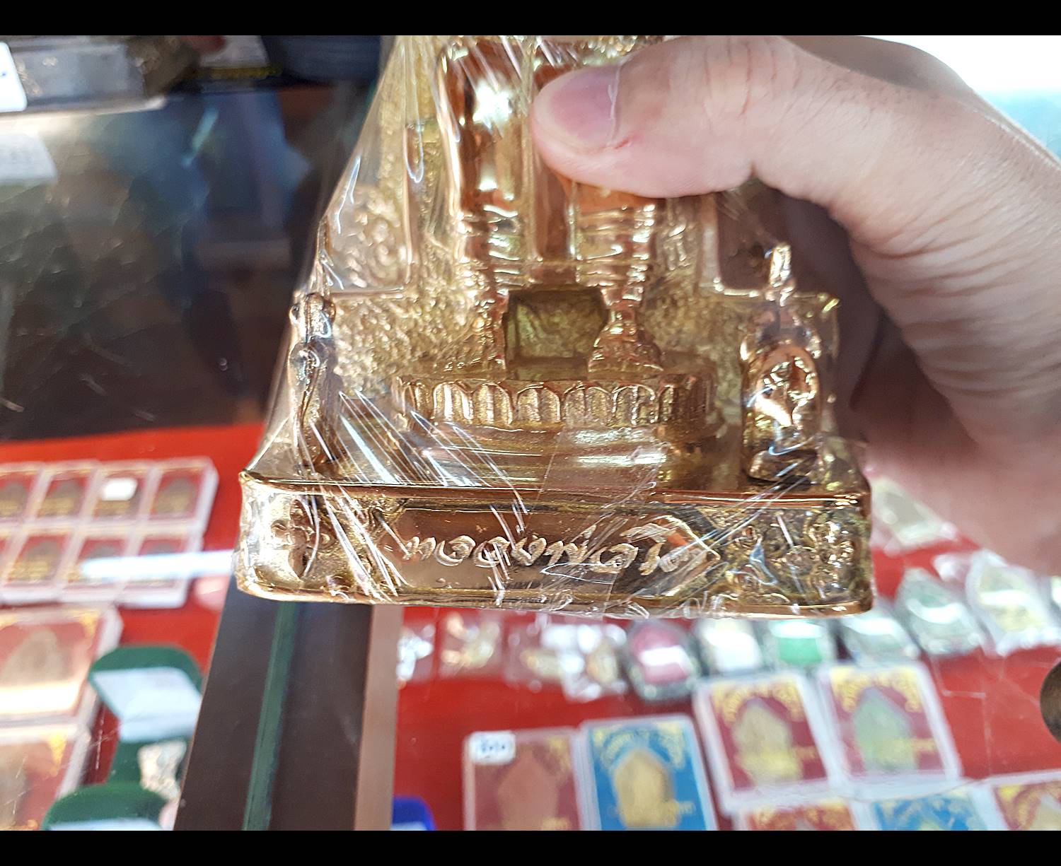 รูปหล่อ หลวงพ่อโต วัดป่าเลไลย์ เนื้อทองเหลืองปัดเงา