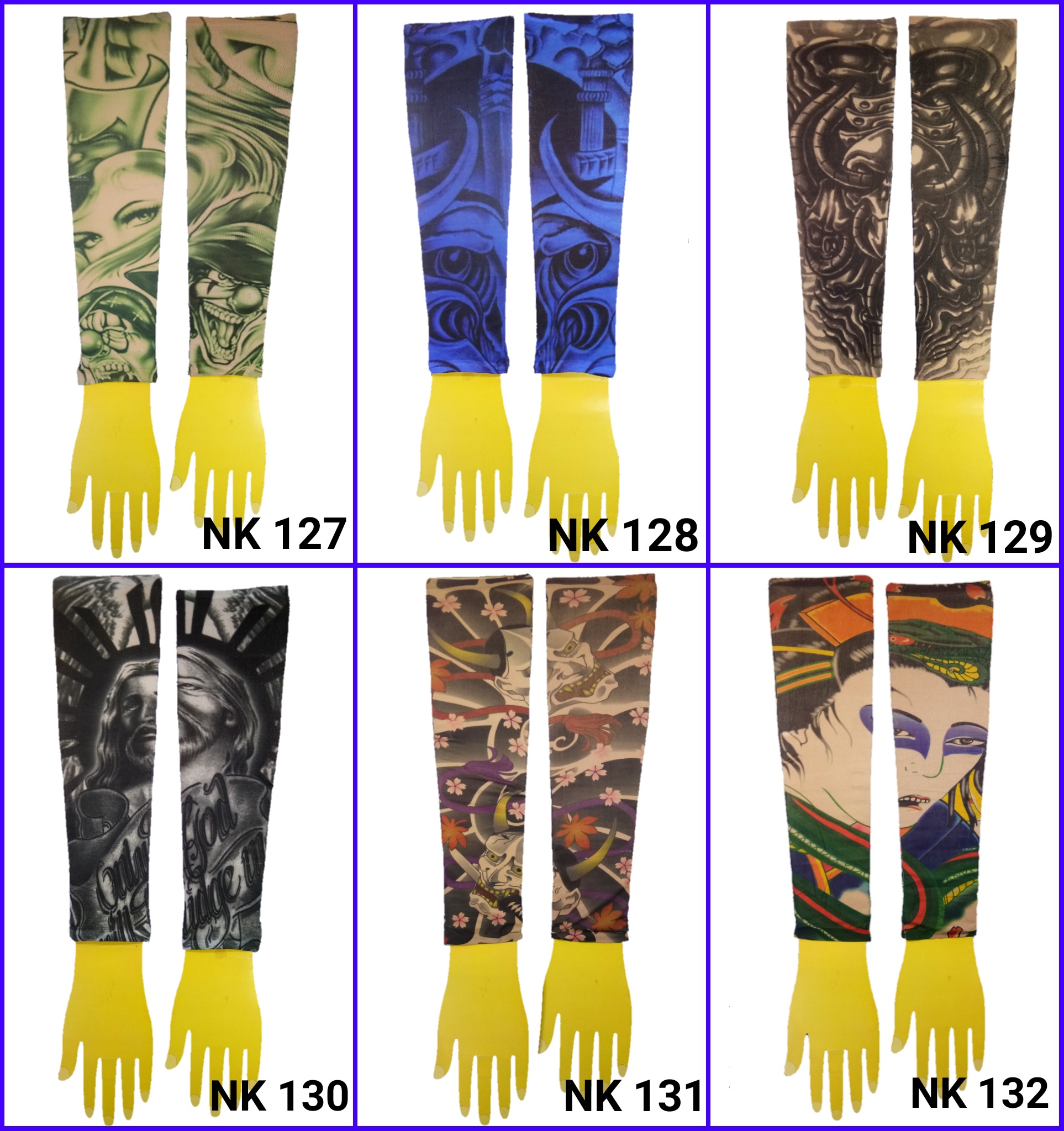 ปลอกแขนลายสัก ปลอกแขนลายแทททู ปลอกแขนมีลาย