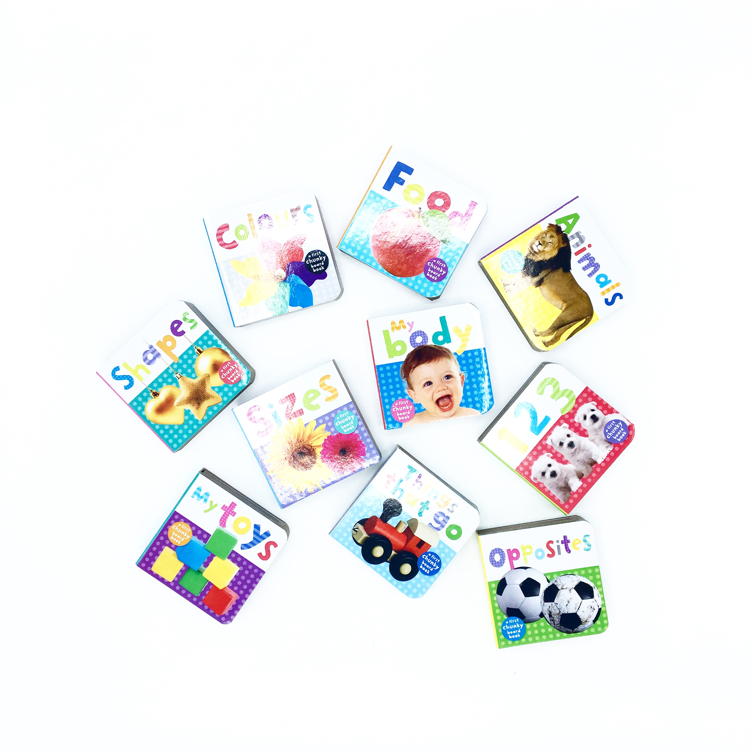 ชุดหนังสือเสริมทักษะสำหรับลูกน้อย Book Tower 10 Chunky Books - First Learning