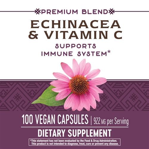 วิตามินเสริมภูมิคุ้มกันสำหรับเด็กโตและผู้ใหญ่ Nature's Way Premium Blend Echinacea & Vitamin C