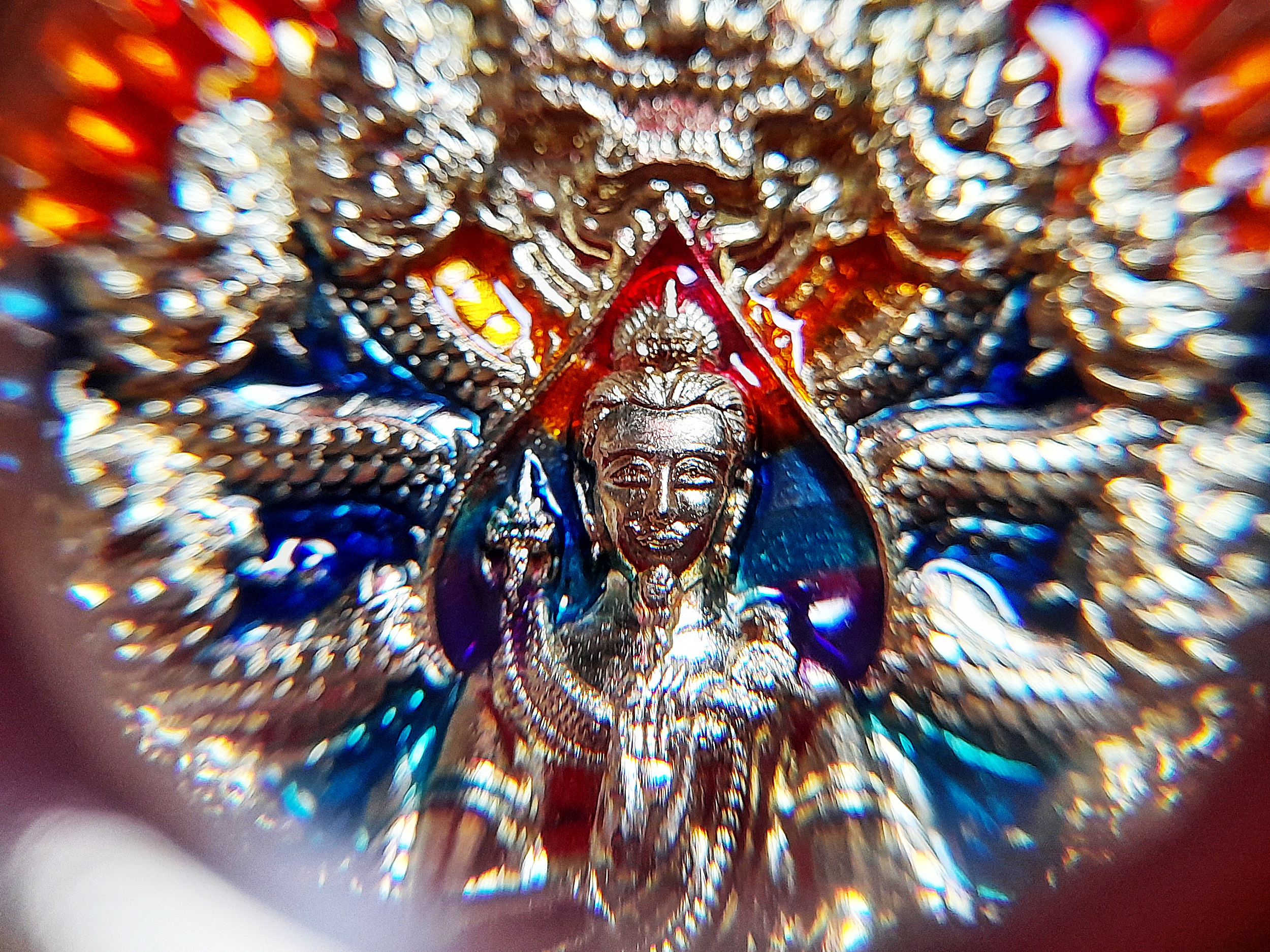 เหรียญ พญานาคราช๙เศียร หลัง นาคเกี้ยว (เก้าอธิบดี พญานาค ทั้ง๙ตระกูล) เนื้อทองฝาบาตร ลงยาสีรุ้ง ปี2565 #รับประกันแท้ #เลขโค็ดสวย๕๙๕