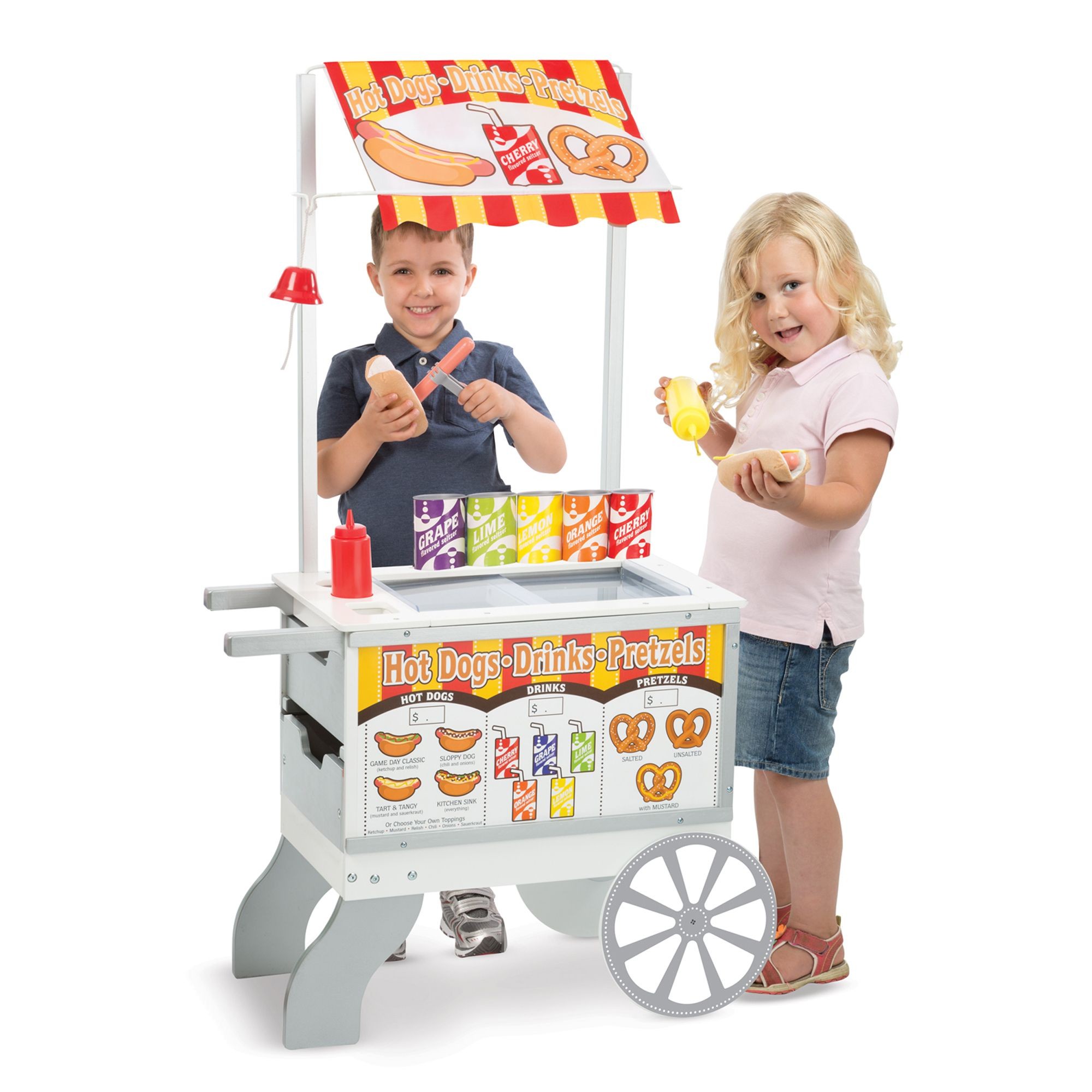 รถเข็นอาหารและไอศครีม Melissa & Doug Snacks & Sweets Food Cart