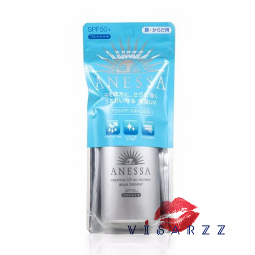 (ขวดสีเงิน สำหรับผิวแห้ง) Shiseido Anessa Essence UV Sunscreen Aqua Booster SPF50+ PA++++ 60mL กันแดดผสม GL กรดไฮยาลูรอนิกที่ช่วยกักเก็บความชุ่มชื้นได้ดีตลอดวัน โดยไม่เป็นคราบไม่เป็นขุย
