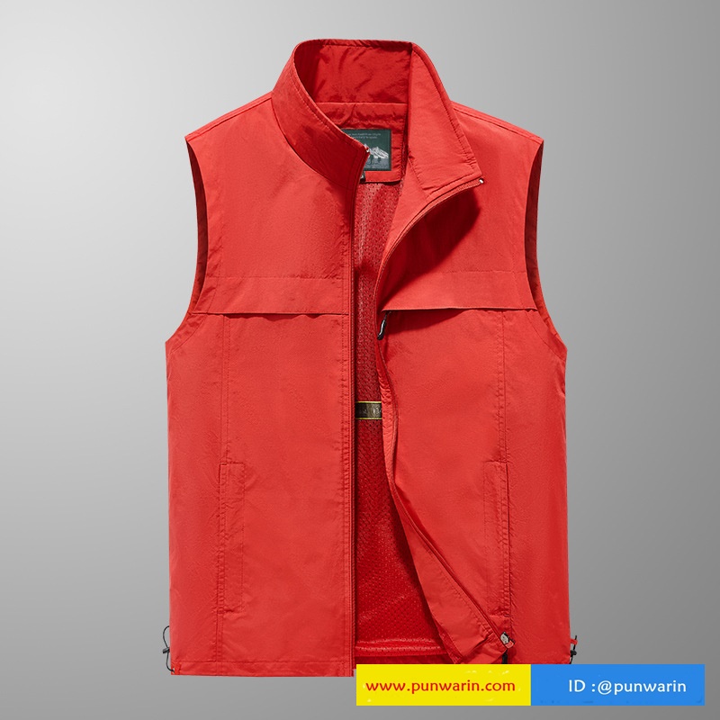 เสื้อกั๊กพิมพ์ลายหลายกระเป๋าสำหรับผู้ชายไซส์ใหญ่ในช่วงฤดูร้อนใหม่สำหรับผู้ชายและผู้หญิง เสื้อกั๊กถ่ายภาพกลางแจ้ง เสื้อกั๊กปีนเขา N6811004 สีภาพ S-6XL