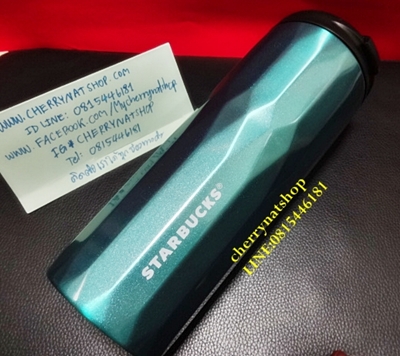 StarbucksUSA Tumbler Stainless Steel 16 0z Alaska Aqua มีประกายเงินๆวิ้งค์โดนค่ะ เรียบแต่ดูดีมีอะไรๆที่ประกายๆเงินๆนี้แหละค่ะ เก็บได้ทั้งร้อนและเย็นนานกว่า 6ชั่วโมงค่ะ Have must