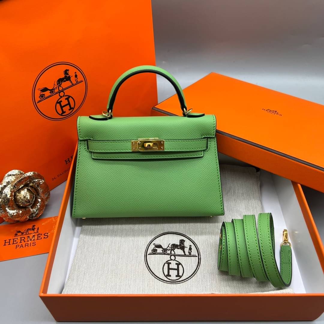 กระเป๋า hm kelly mini leather 19 cm มินิ