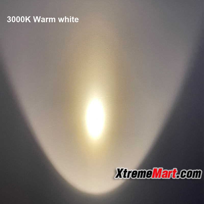 ชุดโคมพร้อมหลอดสำหรับ Surefire G2 , 6P LED Osram โคม 26.5มม. แสงสีเหลือง 3000K (Warm White)