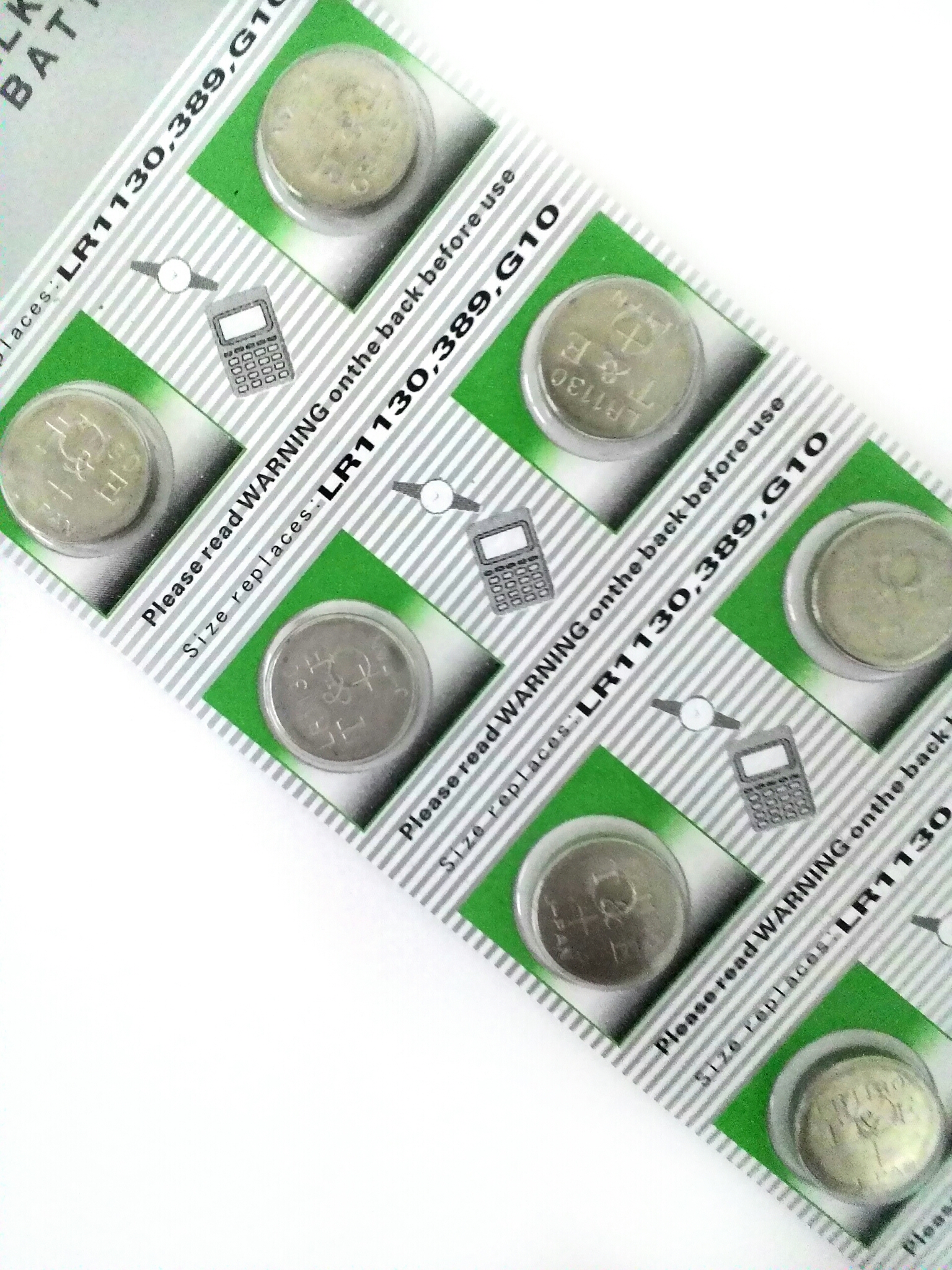 ถ่านกระดุมเบอร์AG10,LR1130