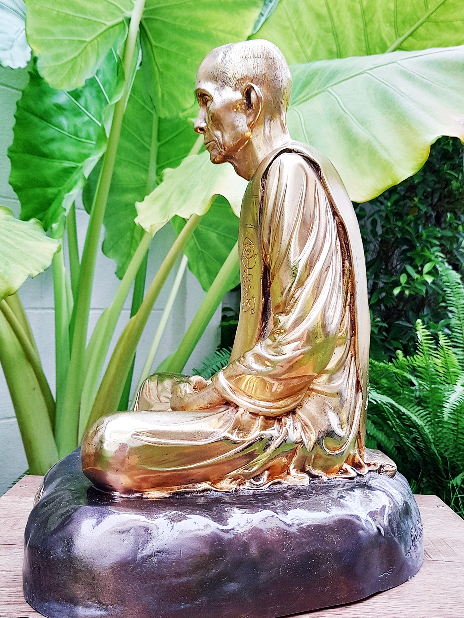 รูปหล่อ หลวงพ่อกวย วัดโฆสิตาราม(วัดบ้านแค) จ.ชัยนาท เนื้อโลหะชนวนแรงครู ปี2560 (จำนวนจัดสร้างเพียง 19องค์ ที่ระลึกชาตกาล112 ปี) - (ขนาดบูชา องค์ใหญ่(หน้าตัก12นิ้ว)) #ปลุกเสกแล้ว #รับประกันแท้