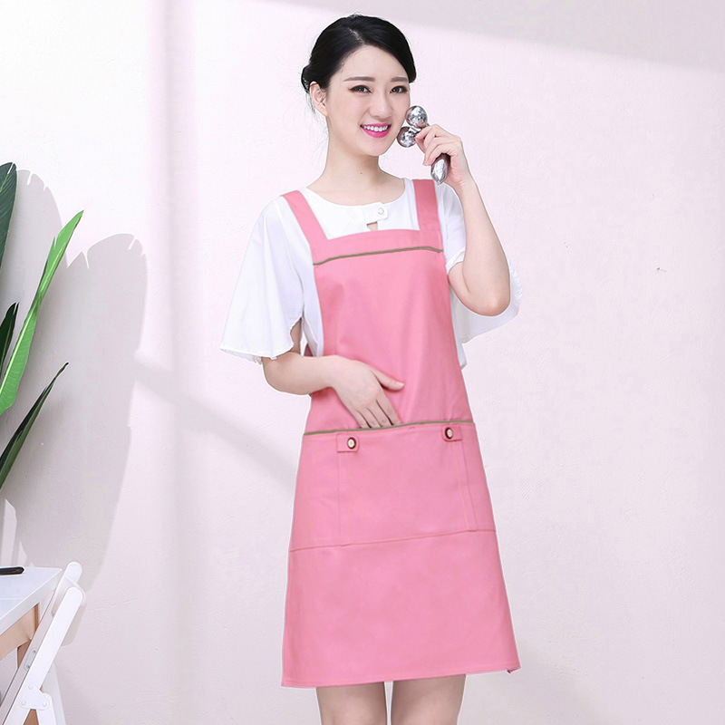ผ้ากันเปื้อนสไตล์ญี่ปุ่น ซุปเปอร์มาร์เก็ต เสื้อกั๊กผ้ากันเปื้อน ร้านเสริมสวย YU6510001 สีภาพ ขนาดเดียว