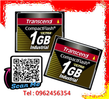 TransCend, Compact Flash Card, CF Card,1Gb,Ultra,Industrial Grade,Industrial Temp,TS1GCF100I