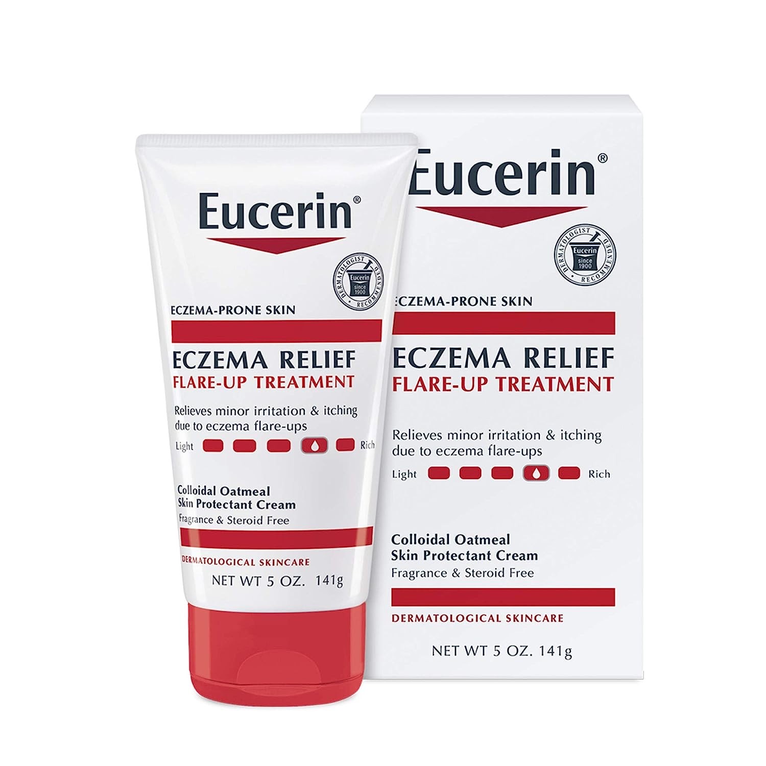 ครีมบำรุงผิวบรรเทาอาการภูมิแพ้ Eucerin Ezcema Relief Flare-Up Treatment (141g)