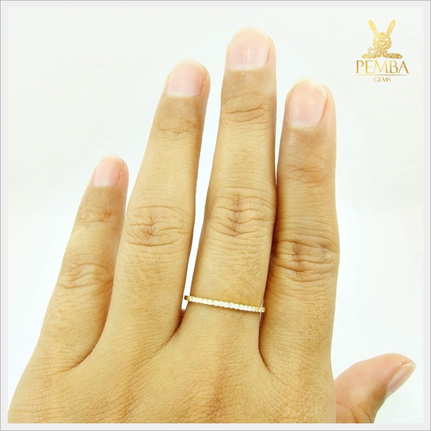 แหวนเพชรแท้ เล็กๆ แต่สวยเก๋ใส่ติดนิ้วทุกโอกาส (สามารถสั่งทำได้ค่ะ)